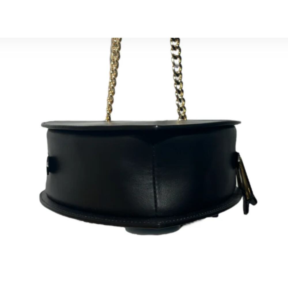 Moschino Heart Bag Leather Black Multicolored Crossbody Alphabet 90's Barbie - Picture 5 of 16